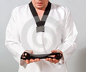 Black belt athlete photo