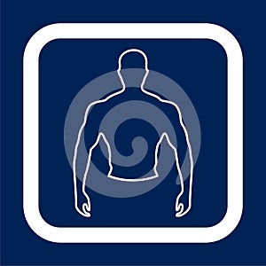 Strong man emblem - Illustration