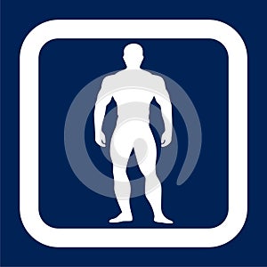 Strong man emblem - Illustration