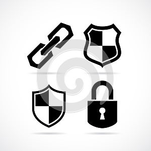 Strong protection security icon