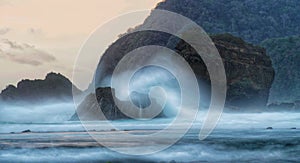 Strong Rock through the ocean