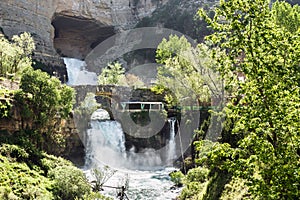 Afqa waterfall in spring, Lebanon