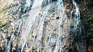 Strong streams of the waterfall