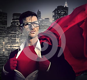 Strong Superhero Professional Leadership Business Concept