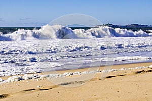 Strong surf, Half Moon Bay, California