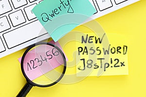Strong and weak password. Time to change the access password