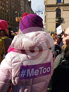 Strong Women, Me Too Hashtag, Women`s March, #MeToo, NYC, NY, USA