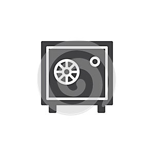 Strongbox icon vector