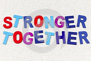 Stronger together business teamwork cooperation team success partnership support