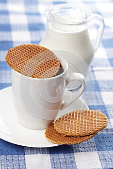 Stroopwafel on the cup