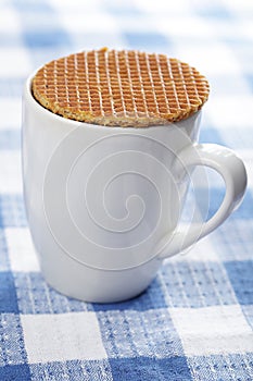 Stroopwafel on the cup