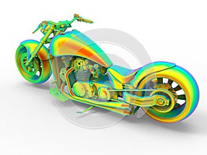 Structural analysis of a motorcycle