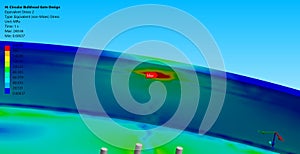 Structural design of circular bulkhead gate for hydropower