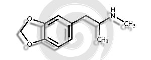 Structural formula of MDMA (ecstasy)