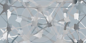 Structural intracellular lattice. Seamless neural structure. Seamless texture. Vector illustration eps-10 photo