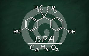 Structural model of BPA (bisphenol)