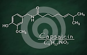 Structural model of Capsaicin photo