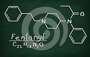 Structural model of Fentanyl