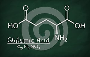 Structural model of Glutamic Acid