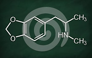 Structural model of MDMA ecstasy