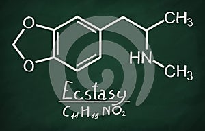 Structural model of MDMA ecstasy