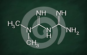 Structural model of Metformin