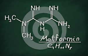 Structural model of Metformin