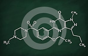 Structural model of Sildenafil photo