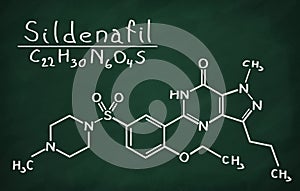 Structural model of Sildenafil