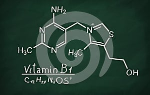Structural model of Vitamin B1 Thiamine