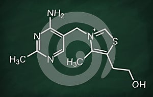 Structural model of Vitamin B1 Thiamine
