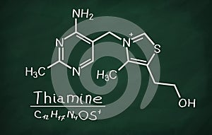 Structural model of Vitamin B1 Thiamine