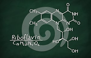 Structural model of Vitamin B2 Riboflavin