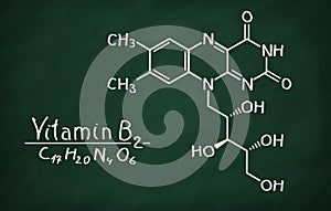 Structural model of Vitamin B2 Riboflavin