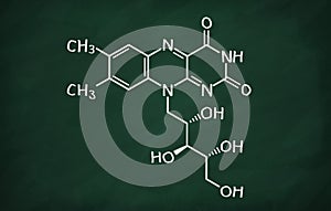 Structural model of Vitamin B2 Riboflavin