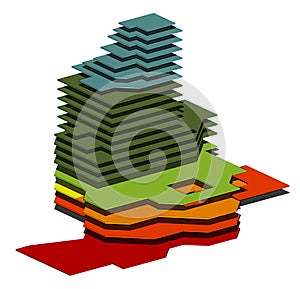 Structural scheme of the modern building