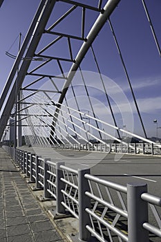 Structural steel bridge and railing