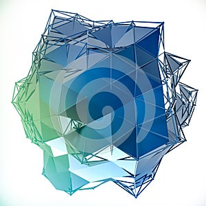 Structure 3d render computer graphics CG. Crystal illustration. One from the set. More in my portfolio.