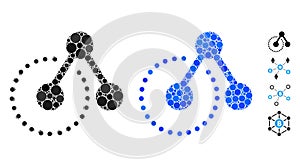 Structure Analysis Composition Icon of Spheric Items