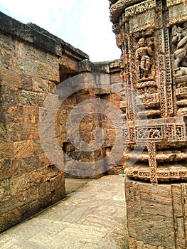Structure in ancient Konark Temple
