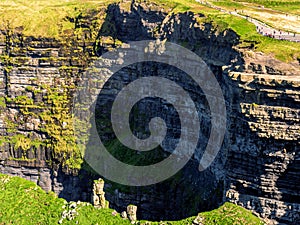 Structure of Cliff of Moher county Clare Ireland, Rock formation