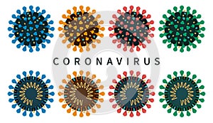 The structure of coronavirus COVID-19 isolated set