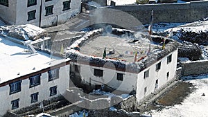 Structure and culture of spiti houses, Spiti valley, Himachal Pradesh, India