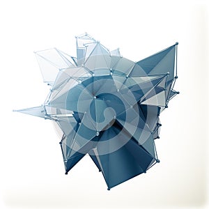 Structure 3d render computer graphics CG. Crystal illustration. One from the set. More in my portfolio.