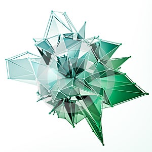 Structure 3d render computer graphics CG. Crystal illustration. One from the set. More in my portfolio.