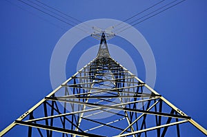 Structure of an electricity pylon