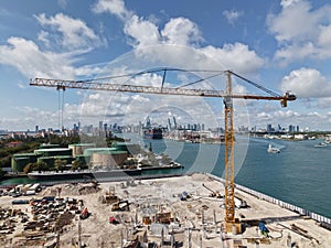 Structure engineering building site. Formwork construction architecture. Architectural building. Building architecture under