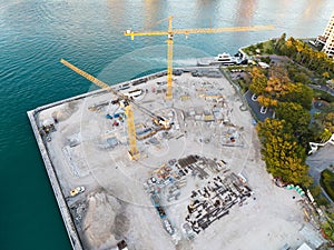 Structure engineering building site. Formwork construction architecture. Architectural building. Building architecture under