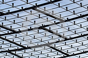 Structure of glass roof