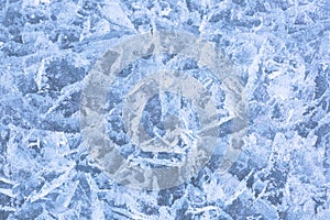 The structure of ice on Lake Baikal.